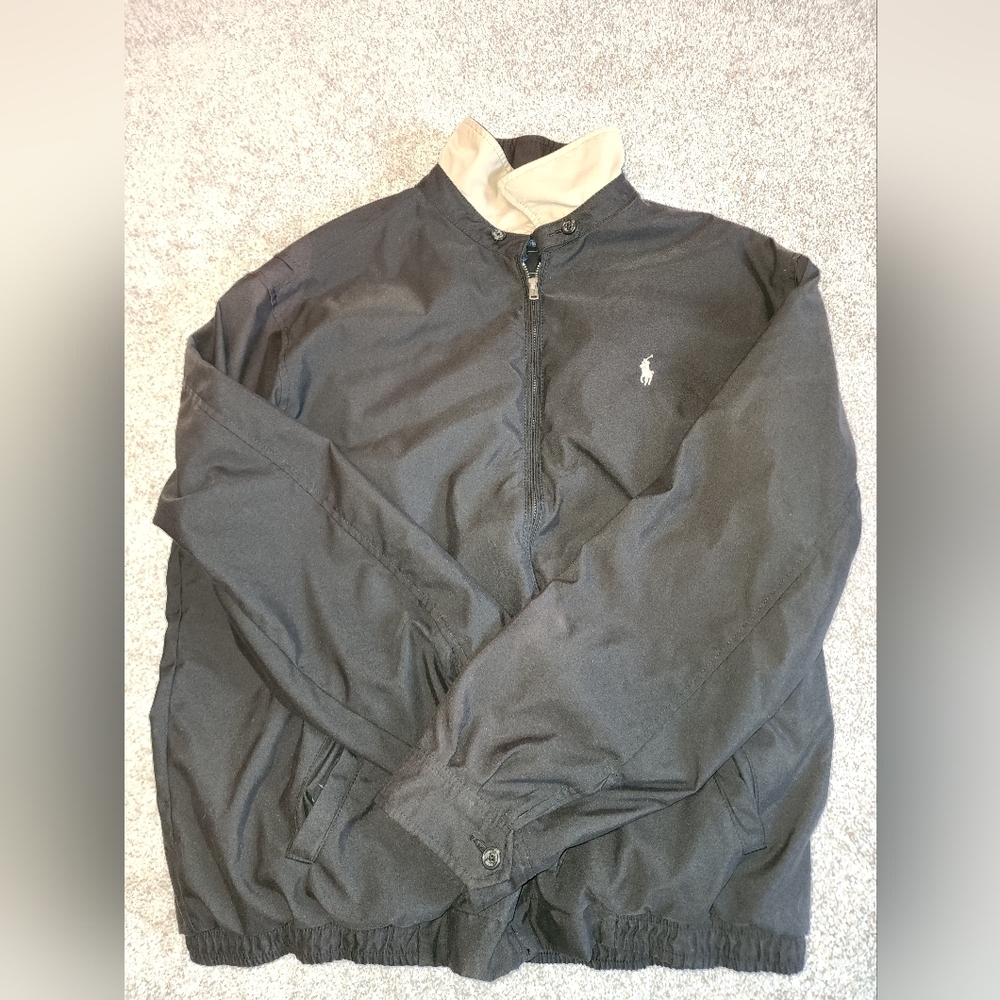 Polo by Ralph Lauren size XL, black w/cream‎ color jacket